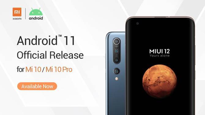 Android 11 Mi 10 Mi 10 Pro