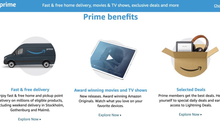 amazon prime till sverige